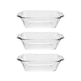 Anchor Hocking Glass Bread Pan, 1.5 Quart Loaf Pan, Set of 3 Anchor Hocking
