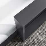 Modway Tahoe Powder-Coated Aluminum Outdoor Chaise Lounge in Gray White with Weather-Resistant Cushions, Modular Right-Facing Patio Lounger for Pool Furniture or Sectional Sofa Set Modway