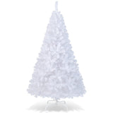 COSTWAY 6Ft-Artificial-PVC-Christmas-Tree-W-Stand-Holiday-Season-Indoor-Outdoor-White COSTWAY