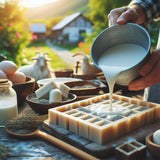 15 LBS Goats Milk Soap Base - Melt and Pour Supplies Kit for Soap Making - SLS/SLES & PEG free - Gentle & Natural Organic Vegetable Ingredients - Make Your Own Bulk For Adult Soapmaker - Easy to cut ZenseMe