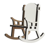 EXCEART 5pcs Office Practice White Embryo DIY Chair Craft Sublimation Craft Sublimation Slate Blanks Table Top Decor Picture Frames Sublimation Decoration Commemorate Table Card Wooden EXCEART