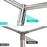 NKM Stainless Steel Adjustable Canopy Bed Frame, Suitable for Twin,Full,Queen and King Size, Thicken Bed Frame Bracket for Metal Bed or Wood Bed Mosquito Curtains Bedroom décor NKM