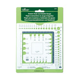 Clover Swatch Ruler & Needle Gauge, White Clover