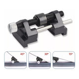 Fdit Sharpening Jig for Chisels and Planes - Cast Iron and Stainless Steel Honing Guide with Adjustable Blade Angle - Versatile Use for Woodworking Tool Sharpening Fdit