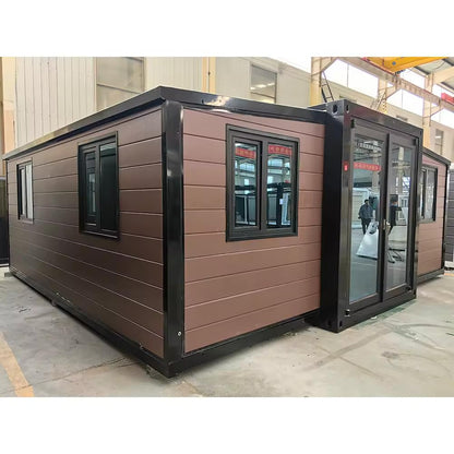 30FT Tiny House to Live in,Portable Prefab House with 2 Bedroom,1 Full Equiped Bathroom and Kitchen,Prefabricated Container House for Adults Living,Foldable Mobile Home with Steel Frame - WoodArtSupply