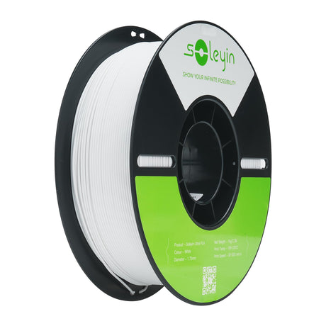 Cregrant3D Soleyin Filament 1.75mm Ultra PLA Filament for 3D Printing High Speed 30-300mm/s Accuracy +/- 0.02mm, 1kg Spool (2.2lbs), Fit Most FDM 3D Printer, Soleyin by Creality Filament, PLA White Cregrant3D