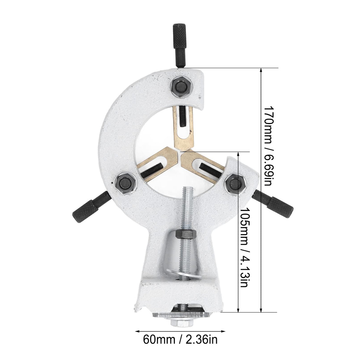 Lathe Center Rest, Fixed Mini Lathe Steady Rest Easy Cutting Metal Woodturning for Longer Workpiece for WM‑210 MX‑210 8inx16in Shanrya