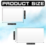 Tallew 4 Pcs Blank Magnets for Vehicles Rounded Corners Blank Car Magnet Set Door Blank Magnetic Sign Sheet Vinyl Magnetic Sheet for Advertise Business Company Logo, 18 x 12 Inches, 24 x 12 Inches Tallew