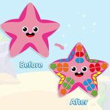 Lonfliness Ocean Animal 3D Foam Sticker Kit No Mess Felt Sticker Art Crafts for Kids DIY Underwater Sticker Craft for Boy Girl 3+ Birthday Gift Preschool Home Learning Educational Game Activity Lonfliness