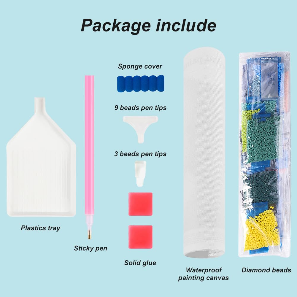 WSLWXSHM Diamond Painting Kits for Adults Dolphin, Round Full Drill Diamond Art Kits, 5D DIY Paint with Diamonds Crafts for Home Wall Decoration Gifts 12×12Inch, Marine Life WSLWXSHM