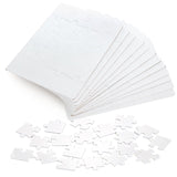 Tlence 24 Sets Blank Sublimation Puzzle, Rectangle White Jigsaw Puzzles, DIY Custom Heat Press Thermal Transfer Puzzle for Adults, Arts and Crafts Projects for Decorating (A5-20 Style) Tlence