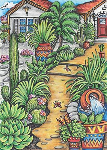 Creative Haven Country Gardens Coloring Book (Adult Coloring Books: In The Country) Dover Publications