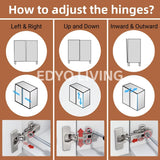 EDYO LIVING 63" Metal Decorative Sideboard Buffet Cabinet with LED Light, Black Credenza Storage Cabinet, Wood Accent Cabinet with 4 Doors for Living Room EDYO LIVING