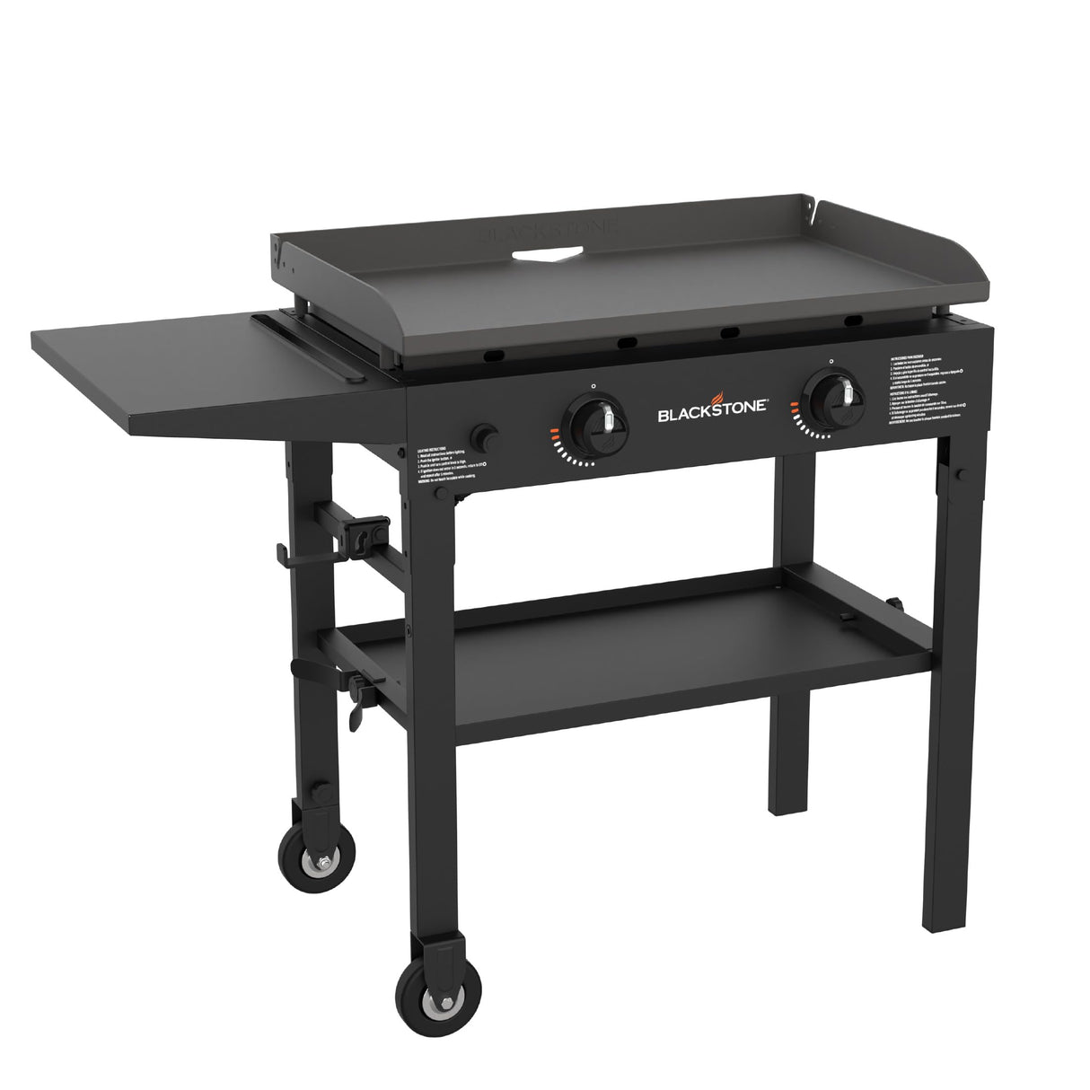 Blackstone Flat Top Gas Grill Griddle 2 Burner Propane Fuelled Rear Grease Management System, 1517, Outdoor Griddle Station for Camping, 28 inch BLACKSTONE