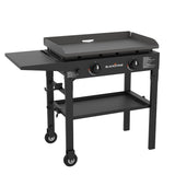 Blackstone Flat Top Gas Grill Griddle 2 Burner Propane Fuelled Rear Grease Management System, 1517, Outdoor Griddle Station for Camping, 28 inch BLACKSTONE