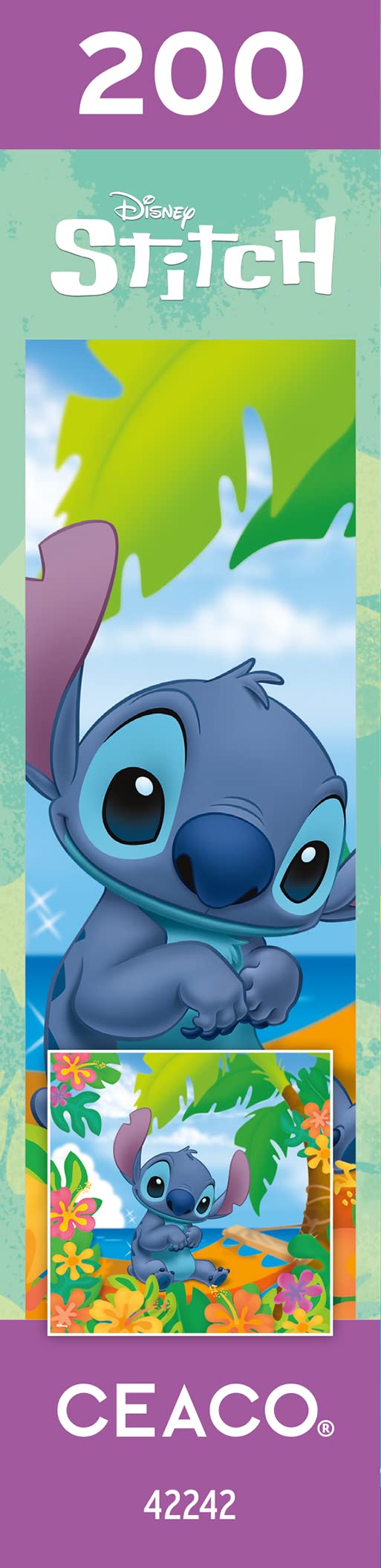 Ceaco - Disney Friends - Flower Power Stitch - 200 Piece Jigsaw Puzzle Ceaco