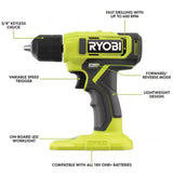 Buho Household Tool Kit Accessory Bundle - Ryobi 18V Cordless Drill Driver 1.5 Ah Battery Charger Hand Tools Drill Bits Tool Bag Holster Pouch Flashlight Buho