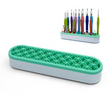 SGIBYN Silicone Crochet Hooks Holder, Crochet Hooks Organizer, Makeup Brushes Organizer, Silicone Pen Holder, Crochet Stuff Storage, Crochet Gifts SGIBYN