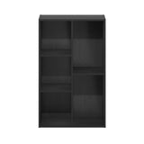 Furinno Luder 5-Cube No Tool Assembly Open Shelf, Blackwood Furinno