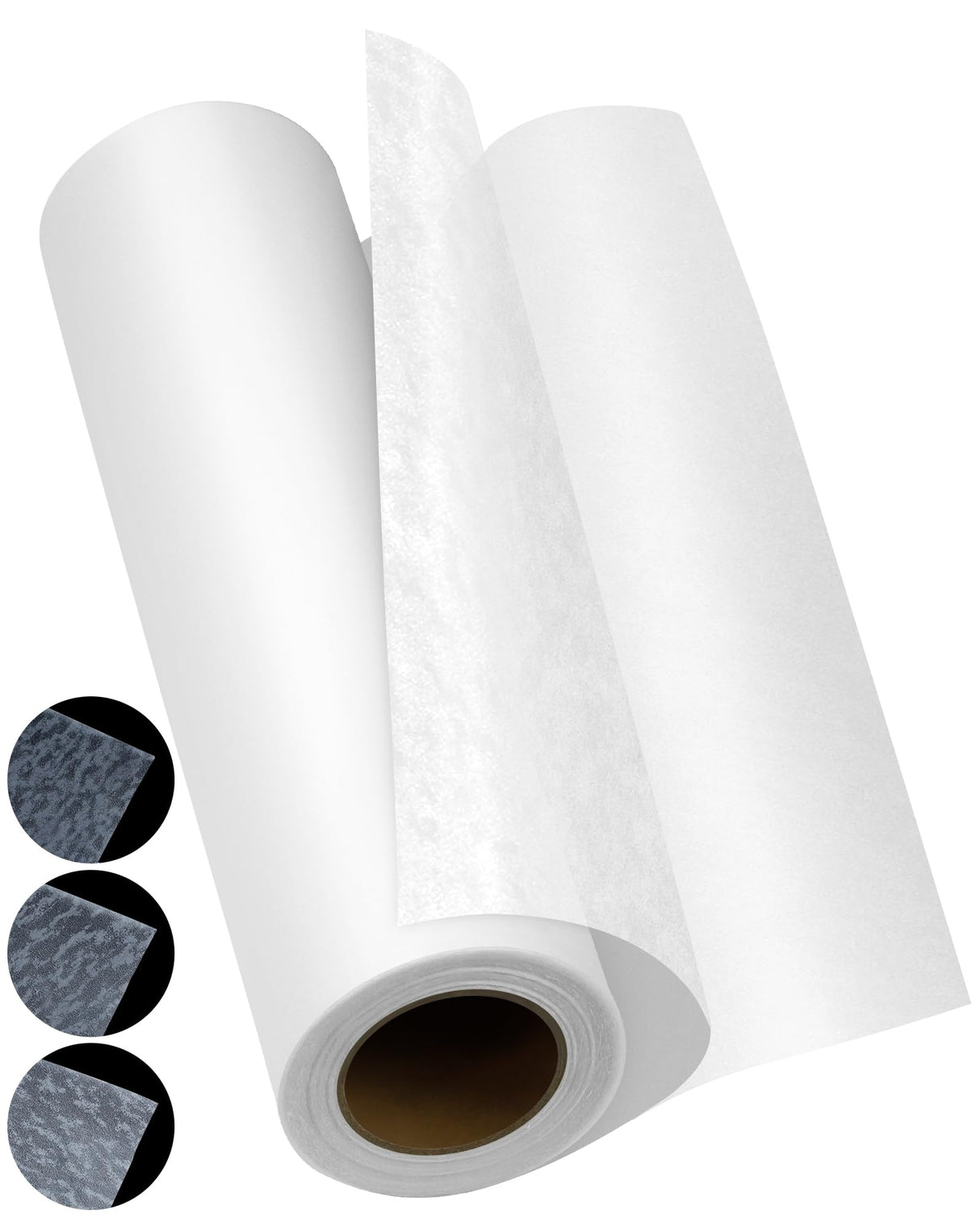 PLANTIONAL Double Sided Iron On Adhesive Film: 11.8 inch x 10 Yards Medium Weight Double-Sided Press-on Patch Heat Melt Fabric Glue Sheet Permanent Fusible Adhesive PLANTIONAL