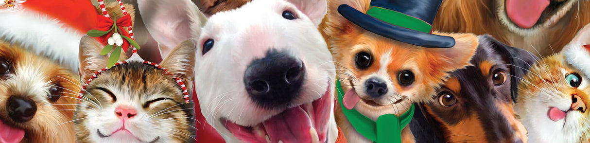 Ceaco - Howard Robinson - Selfies - Holiday Dogs - 500 Piece Jigsaw Puzzle Ceaco