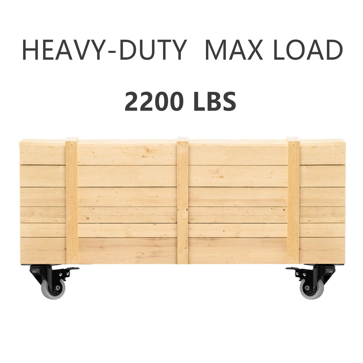 2 Inch Wheel Casters,Set of 4 Heavy-Duty Industrial Caster Wheels with Brake PU No Noise Wheels with Double Locking and Double Ball Bearing Swivel Locking Casters for Furniture, Plate Castors Grey JIN FU TOU