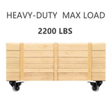 2 Inch Wheel Casters,Set of 4 Heavy-Duty Industrial Caster Wheels with Brake PU No Noise Wheels with Double Locking and Double Ball Bearing Swivel Locking Casters for Furniture, Plate Castors Grey JIN FU TOU