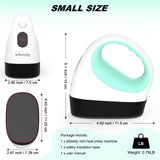 eSeedy Mini Heat Press Machine, 3 Heat Settings& Fast Heating, 15 Mins Auto-Off, Insulated Safety Base, Mini Iron for Crafting, T Shirts, Hats, Heating Transfer Projects(White Green) eSeedy