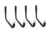 Shepherd Hardware 8091E Heavy Duty Steel 10-Inch Garage Storage Utility Hooks, 4 Pack, Black Shepherd Hardware