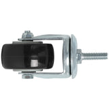 Finnhomy Stem Caster Wheels 2 Inch Heavy Duty Threaded Swivel Casters 1/4" - 20 x 1 Set of 4 for Wire Shelve Wheels P Anti-wear Smooth Casters, Black Finnhomy