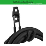 WELLMETE EV Charger Holder-Adjustable for Different Size Control Box, Heavy Duty Metal Wall Mount Bracket with Cable Hook for J1772 EV Mobile Charger & Telsa Charger, Enduring Charging Box Holder WELLMETE