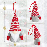 Baodlon Gnome Christmas Ornaments with Led Light, Handmade Swedish Tomte Xmas Gnomes Plush Doll, Scandinavian Santa Elf Table Ornaments, Lighting Hanging Christmas Tree Decorations Home Decor (6 Pack) BAODLON