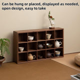 YWSXHS Wall Mounted Decor Display Case, Solid Wood Display Stand, Wood Knick Knack Floating Shelf, for Collectible Figurines, Trinkets, Curios, Succulents YWSXHS