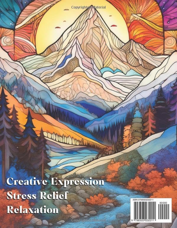 Beautiful Nature & Animals Coloring Book: Color Wonderful Wild Animals and Stunning Landscapes for Relaxation, Stress Relief and Creative Expression WoodArtSupply