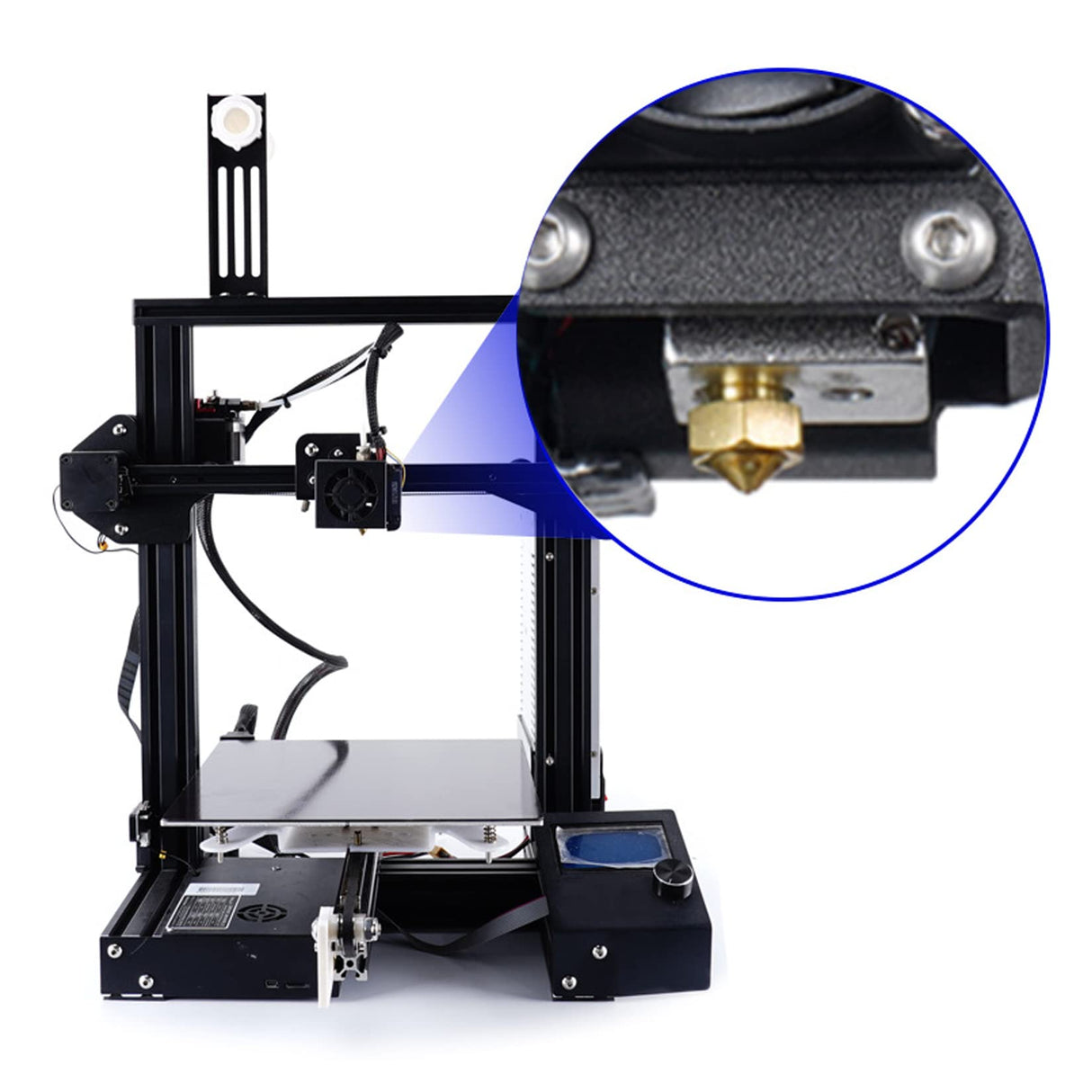 LANKEGU 15PCS Brass Nozzles Kit for Anycubic Kobra, 3D Printer 7PCS 0.4mm Nozzles and 2PCS 0.2mm, 0.6mm, 0.8mm, 1.0mm Brass Nozzles Kit for Anycubic Mega, Mega X, Chrion, Kobra, Kobra Neo LANKEGU