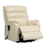 DYNOX Big Man Large-Wide Power Dual Motor Lift Recliners Chairs for Elderly Lay Flat Lift Chair with Infinite Positions, Heat & Massage, Supports 400 LBS(9298,Faux Leather,Cream) DYNOX