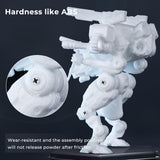 Uniformation PLA Plant-Based Resin Biodegradable UV Curing Resin 405nm for LCD 3D Printer, Low Odor,High Precision (ABS White, 1000g) Uniformation