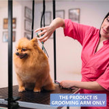 LEIBOU H-Shape Dog Grooming Arm Pet Supplies Grooming Table Arm with 3 Noose and Clamp Heavy Duty Aluminum Alloy Frame with 35.4” Adjustable Height and 36.2” ~ 50” Adjustable Width Dog Grooming Kit LEIBOU