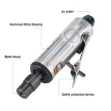 16 Pcs Air Die Grinder Kit 1/4" 1/8" Pneumatic Rotary Grinding Tool Air Grinder Polishing Engraving Tool Set with Grinding Heads and Spanner Accessories 25000RPM Keenso