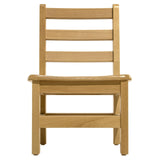 RRI Goods Kids Wooden Chair Set, Fully Assembled Youth Ladderback Wood Chairs for Children, 12" Seat Height for Ages 6-8 (Set of Two) RRI Goods