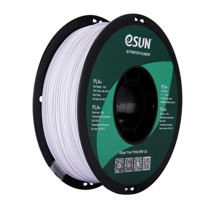 eSUN PLA PRO (PLA+) 3D Printer Filament, Dimensional Accuracy +/- 0.03mm, 1kg, Plastic Spool, 1.75mm, Cool White - WoodArtSupply