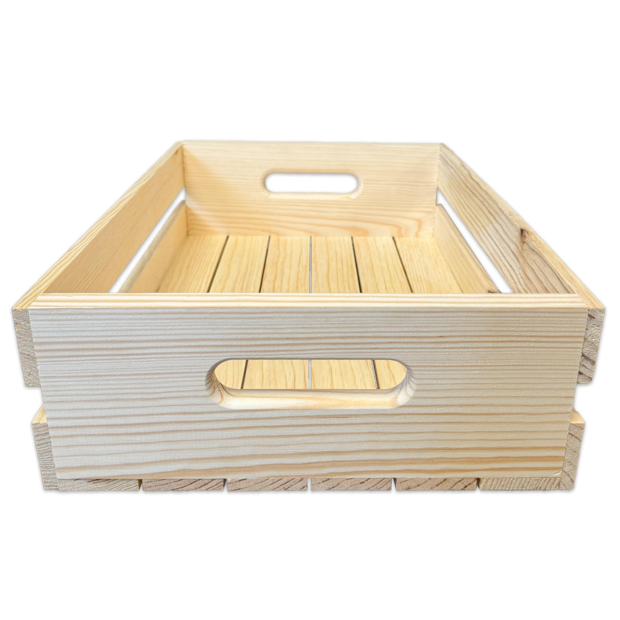 Wilson Wood Unfinished Pallet Serving Pine Crate for Storage and Decoration at Home, Office, Kitchen, Bedroom, and Retail (12.5"x4.75"x17.875") (Set of 2) Wilson