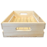 Wilson Wood Unfinished Pallet Serving Pine Crate for Storage and Decoration at Home, Office, Kitchen, Bedroom, and Retail (12.5"x4.75"x17.875") (Set of 2) Wilson