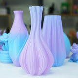 GratKit Gradient PETG Filament, Color Change 3D Printer Filament 1.75mm, 1kg, Multicolor PETG Translucent Gradient Blue Purple GratKit