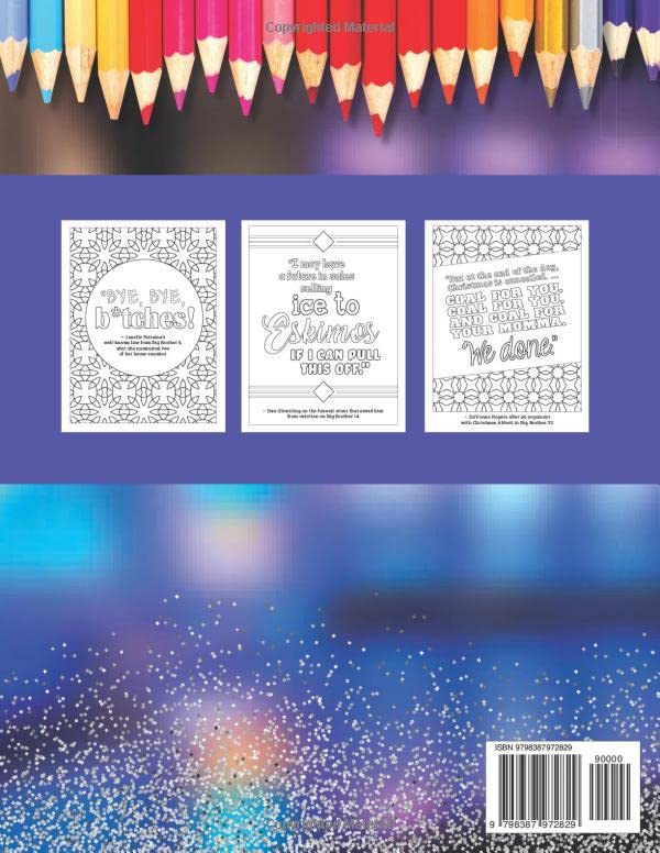 The Big Brother Coloring Book: The 30 Funniest Quotes from the TV Show! WoodArtSupply