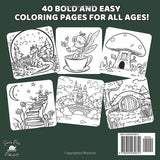 Whimsical Fairies: Coloring Book for Adults and Teens Featuring Enchanting Scenes with Bold and Easy Designs for Relaxation (Bold & Easy Coloring Books) WoodArtSupply