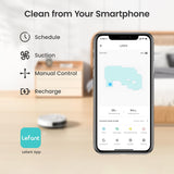 Lefant M210 Pro Robot Vacuum Cleaner, 2200Pa Powerful Suction, 120 Mins Runtime, Automatic Self-Charging, Wi-Fi/App/Alexa Control, Ideal for Pet Hair, Hard Floor and Low-Pile Carpet Lefant
