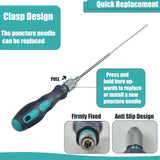 XIFOWE Clog Poke 3D Printer Accessories, Φ1.7mm L200mm Prolong Throat Piercing Needle Tool for Any 1.75mm Nozzles, 3D Printer Nozzle Cleaning Kit, Removable Needle, Quick Dredging, Reuse The Handle XIFOWE