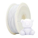 eSUN PLA+ Refilament 1.75mm and Upgarded eSpool+ Set, Reusable and Removable Filament Spool Replacement with 3D Printer Refill PLA Plus,Cold White eSUN