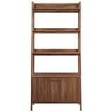 Modway 33" Bookshelf Display Case in Walnut Modway